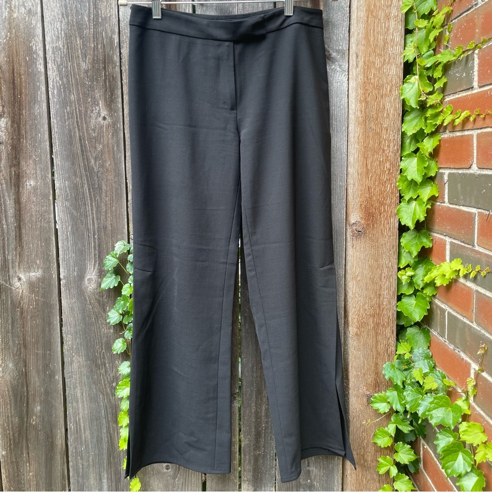 Women’s Y2K Cropped Flare Trousers w/ Leg Slits